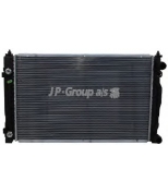 JP GROUP 1114204600 Радиатор [630x397] AUDI A4/A6 1.6/1.8/1.8T/1.9TDI [A/+-AC] 1/95->, VW Passat B5 1.6-2.3/1.9TDI 10/96-11/00